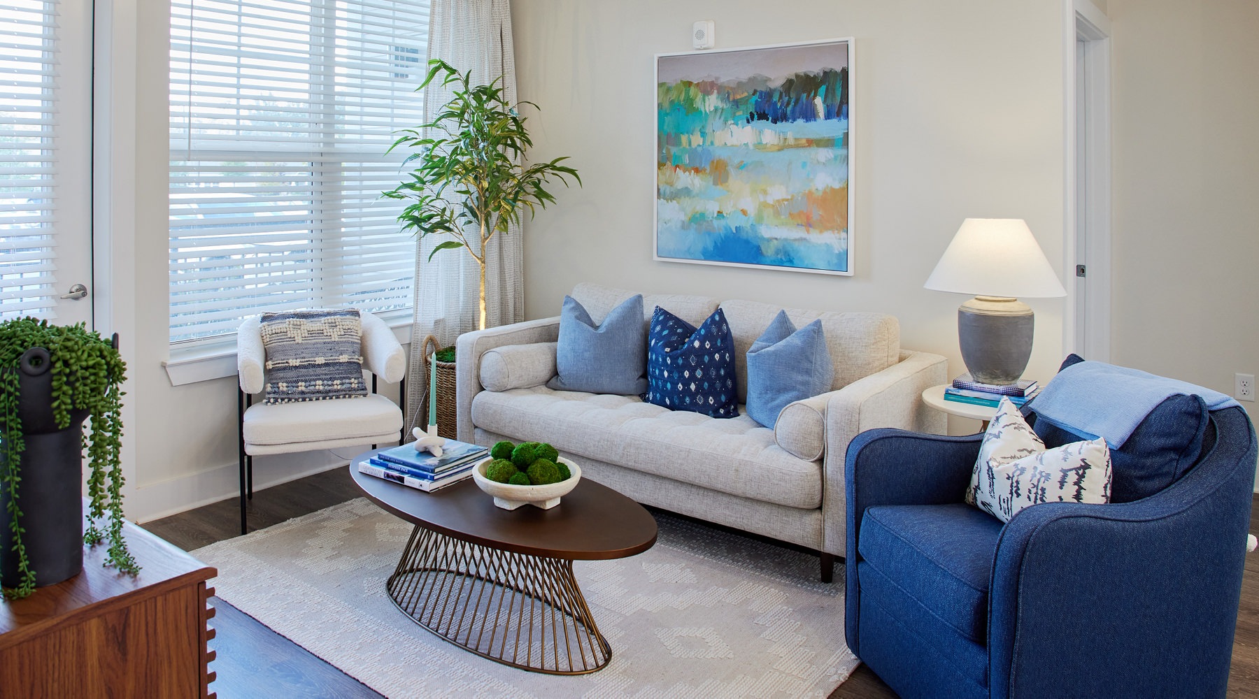 The essence of exceptional living Open space living area with natural lighting